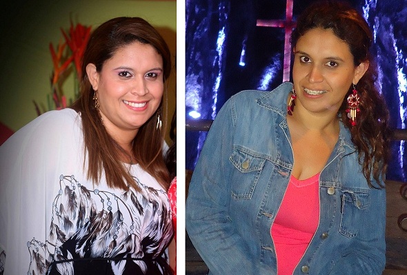 Foto de antes y después del cambio físico y control del SOP de Paola, paciente de la nutricionista Dra. Joyce Almeyda